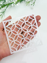 Load image into Gallery viewer, Tiles Clay Stencil Sheet | Reusable Polymer Clay Texture Stencil
