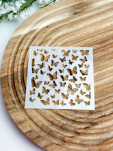Load image into Gallery viewer, Butterfly Clay Stencil Sheet | Reusable Polymer Clay Texture Stencil

