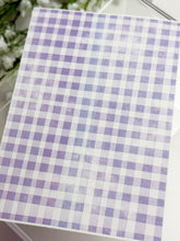 Load image into Gallery viewer, Transfer Paper 650 Purple Gingham | Image Water Transfer
