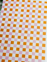 Load image into Gallery viewer, Transfer Paper 651 Pink &amp; Orange Gingham | Image Water Transfer

