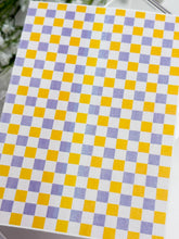 Load image into Gallery viewer, Transfer Paper 652 Purple &amp; Yellow Gingham | Image Water Transfer
