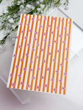 Load image into Gallery viewer, Transfer Paper 656 Floral Orange Stripes | Image Water Transfer
