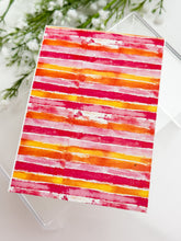 Load image into Gallery viewer, Transfer Paper 659 Pink &amp; Orange Stripes | Image Water Transfer
