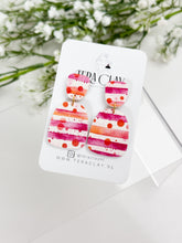 Load image into Gallery viewer, The Blue Flower Duo Arch Dangles  (also in silver)

