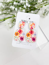 Load image into Gallery viewer, The Blue Flower Duo Arch Dangles  (also in silver)
