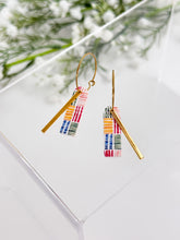 Load image into Gallery viewer, The Colourful Strokes Skinny Hoops (also in silver)
