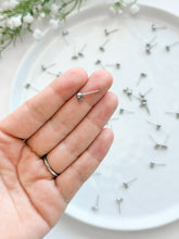 Load image into Gallery viewer, Surgical Stainless Steel Ball End Posts with Vertical Loop (Option A) 50pcs/bag
