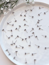 Load image into Gallery viewer, Surgical Stainless Steel Ball End Posts with Vertical Loop (Option A) 50pcs/bag
