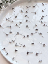 Load image into Gallery viewer, Surgical Stainless Steel Ball End Posts with Vertical Loop (Option A) 50pcs/bag
