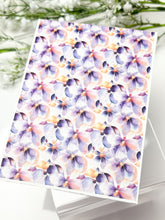 Load image into Gallery viewer, Transfer Paper 600 Purple Watercolor Flowers | Image Water Transfer
