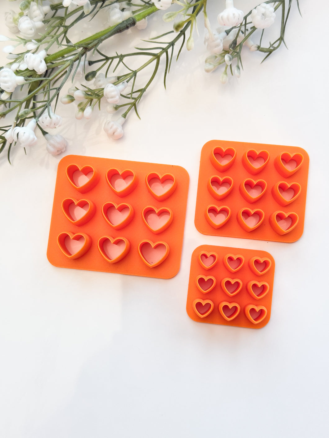 Heart Cluster Polymer Clay Cutters