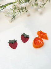 Load image into Gallery viewer, Strawberry Set Polymer Clay Cutters
