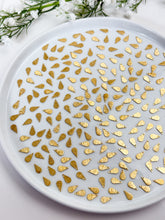 Load image into Gallery viewer, Textured Pointy Drop Brass Charms with Hole
