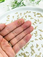 Load image into Gallery viewer, 18K Gold PVD Vacuum Plated 304 Stainless Steel Eye Screws
