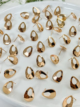 Load image into Gallery viewer, 18K Real Gold Plated Drop Donut Studs with 316 Surgical Stainless Steel Posts

