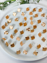 Load image into Gallery viewer, 18K Real Gold Plated Wavy Spotted Square Studs with 316 Surgical Stainless Steel Posts
