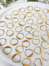 Load image into Gallery viewer, Textured Circle Shape Raw Brass Pendant with Hole
