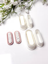 Load image into Gallery viewer, Long Oval Embedded Polymer Clay Cutter
