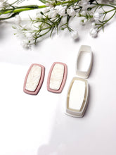 Load image into Gallery viewer, Rounded Rectangle Embedded Polymer Clay Cutter
