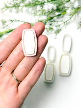 Load image into Gallery viewer, Rounded Rectangle Embedded Polymer Clay Cutter
