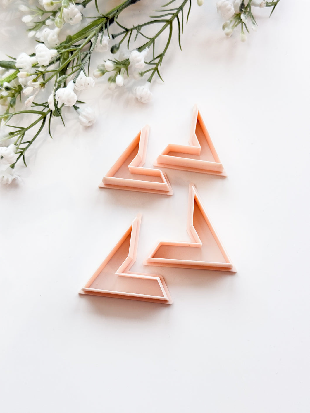 Triangle Hoop Mirrored Set Polymer Clay Cutters