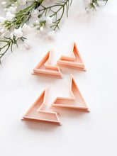 Load image into Gallery viewer, Triangle Hoop Mirrored Set Polymer Clay Cutters
