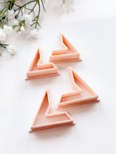 Load image into Gallery viewer, Triangle Hoop Mirrored Set Polymer Clay Cutters
