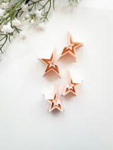 Load image into Gallery viewer, Star Hoop Mirrored Set Polymer Clay Cutters
