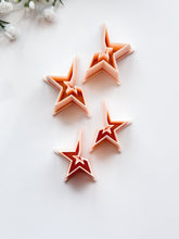 Load image into Gallery viewer, Star Hoop Mirrored Set Polymer Clay Cutters
