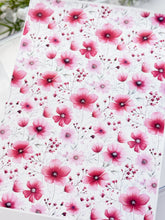 Load image into Gallery viewer, Transfer Paper 444 Pink Florals | Image Water Transfer
