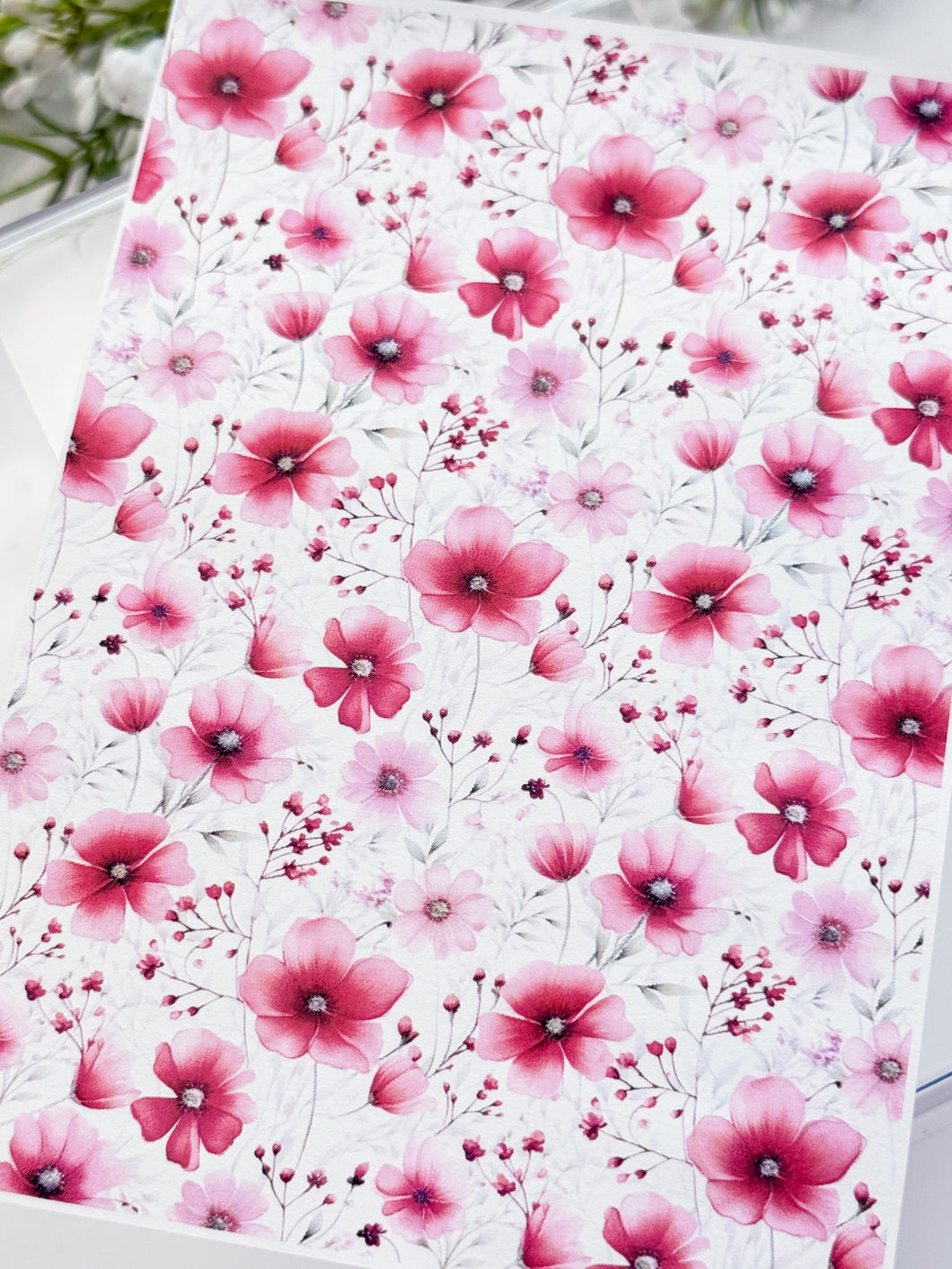 Transfer Paper 444 Pink Florals | Image Water Transfer