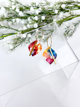 Load image into Gallery viewer, The Stained Glass Marble Hoops (also in silver)
