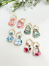 Load image into Gallery viewer, The Colourful Triangle Thick Hoops
