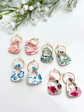 Load image into Gallery viewer, The Colourful Triangle Thick Hoops
