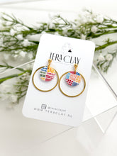 Load image into Gallery viewer, The Colourful Strokes Round Dangles (also in silver)
