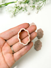 Load image into Gallery viewer, Wavy Oval Frame Polymer Clay Cutter
