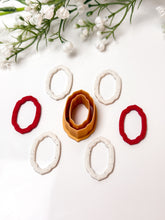 Load image into Gallery viewer, Elegant Frame Skinny Donut Polymer Clay Cutter
