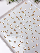 Load image into Gallery viewer, 18K Gold/Platinum Plated Glass Drop Charm/Pendant with One Hole
