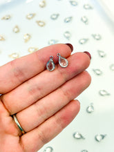 Load image into Gallery viewer, 18K Gold/Platinum Plated Glass Drop Charm/Pendant with One Hole
