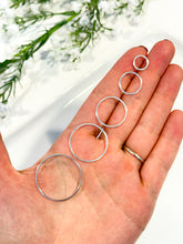 Load image into Gallery viewer, 24K Gold/925 Sterling Silver Plated Circle Brass Bezel Connector (multiple sizes)
