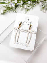 Load image into Gallery viewer, The Skinny Bow Dangles (also in silver)
