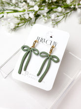 Load image into Gallery viewer, The Skinny Bow Dangles (also in silver)
