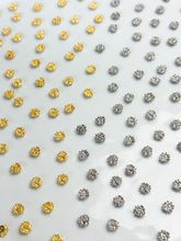 Load image into Gallery viewer, 18K Gold/Rhodium Plated Flower Center Stamens
