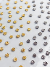 Load image into Gallery viewer, 18K Gold/Rhodium Plated Flower Center Stamens
