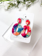 Load image into Gallery viewer, The Multicolor Mosaic Dangles (also in silver)
