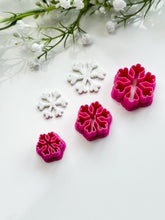 Load image into Gallery viewer, Snowflake #1 Detailed Christmas Polymer Clay Cutter
