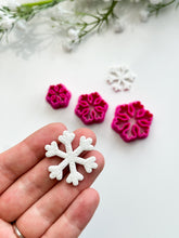 Load image into Gallery viewer, Snowflake #1 Detailed Christmas Polymer Clay Cutter
