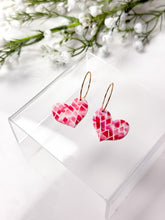 Load image into Gallery viewer, The Pink Chevron Hearts (also in silver)
