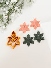 Load image into Gallery viewer, Duo Leafy Dangle Set with Drill Guides Polymer Clay Cutter
