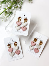 Load image into Gallery viewer, The Double Heart Dangles
